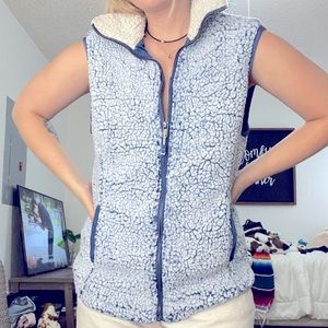 Blue Sherpa Vest
